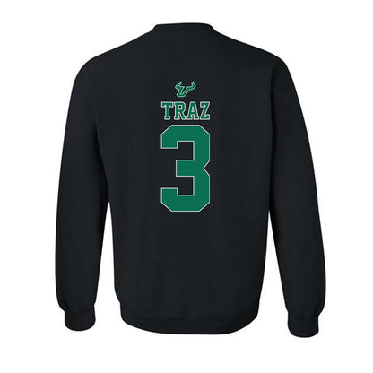 USF - NCAA Women's Lacrosse : Elle Traz - The Debut Win Crewneck Sweatshirt-1