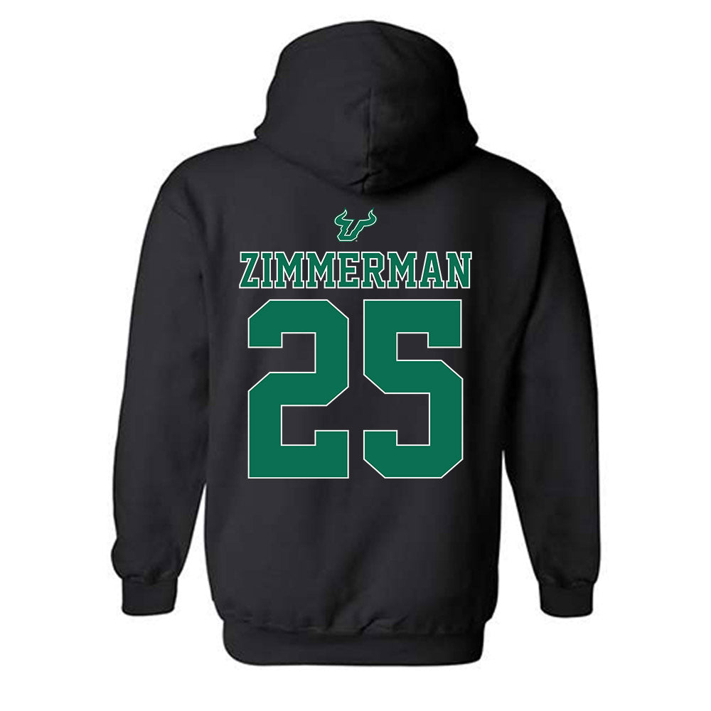 USF - NCAA Women's Lacrosse : Morgan Zimmerman - The Debut Win Hooded Sweatshirt-1