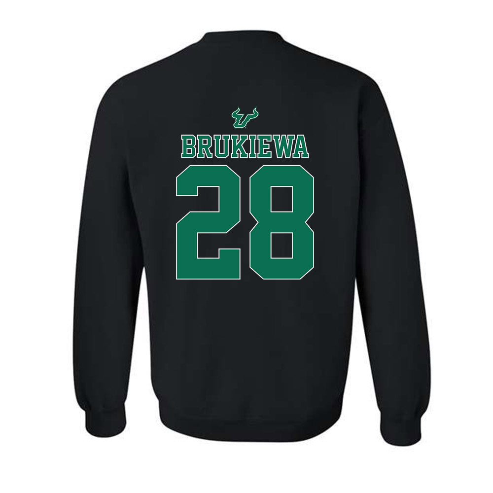 USF - NCAA Women's Lacrosse : Grace Brukiewa - The Debut Win Crewneck Sweatshirt-1