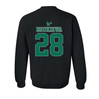 USF - NCAA Women's Lacrosse : Grace Brukiewa - The Debut Win Crewneck Sweatshirt-1