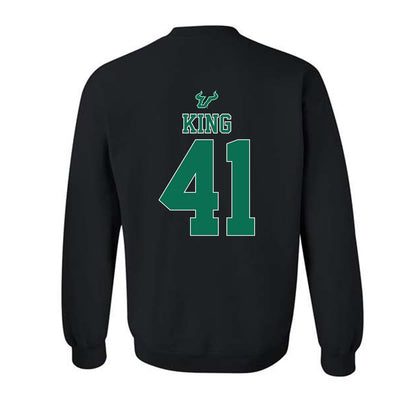 USF - NCAA Women's Lacrosse : Lindsey King - The Debut Win Crewneck Sweatshirt-1