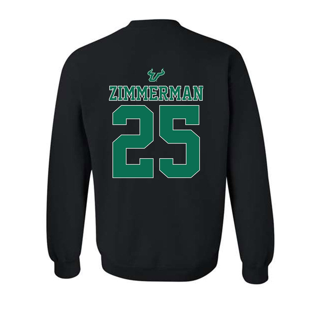 USF - NCAA Women's Lacrosse : Morgan Zimmerman - The Debut Win Crewneck Sweatshirt-1