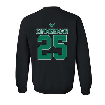USF - NCAA Women's Lacrosse : Morgan Zimmerman - The Debut Win Crewneck Sweatshirt-1