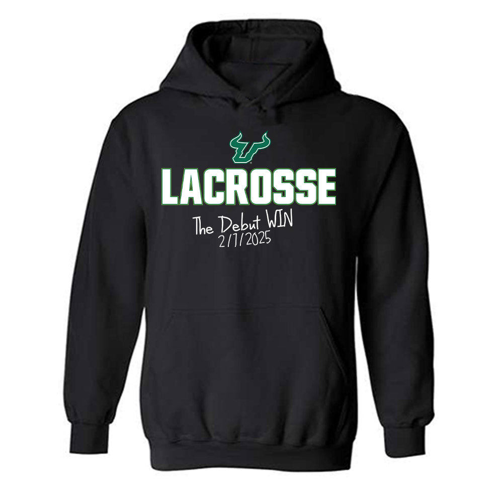 USF - NCAA Women's Lacrosse : Jena Binkis - The Debut Win Hooded Sweatshirt-0