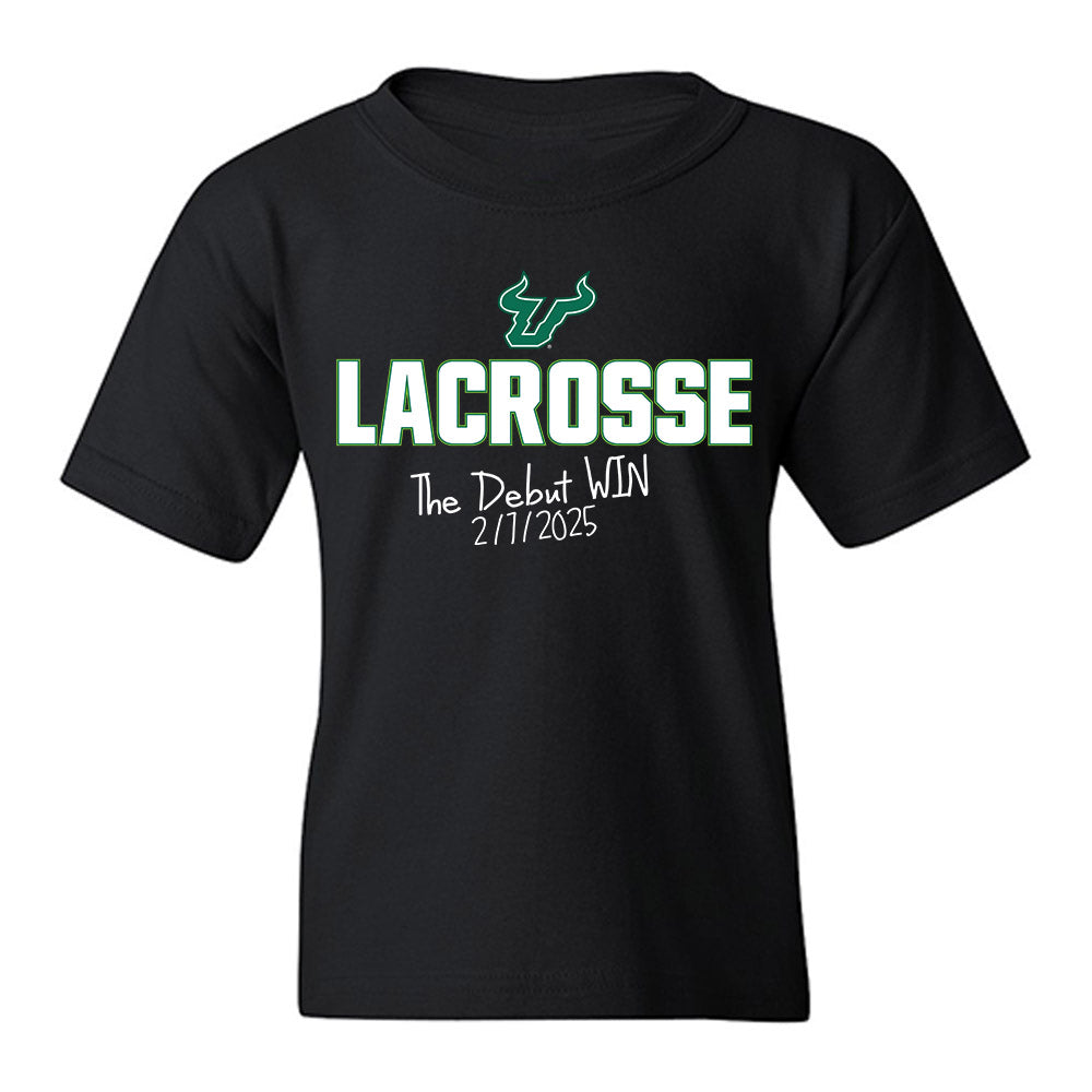 USF - NCAA Women's Lacrosse : Bella Gerace - The Debut Win Youth T-Shirt-0