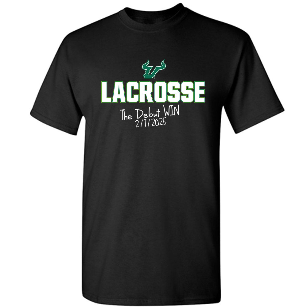 USF - NCAA Women's Lacrosse : Kali Cleary - The Debut Win T-Shirt-0