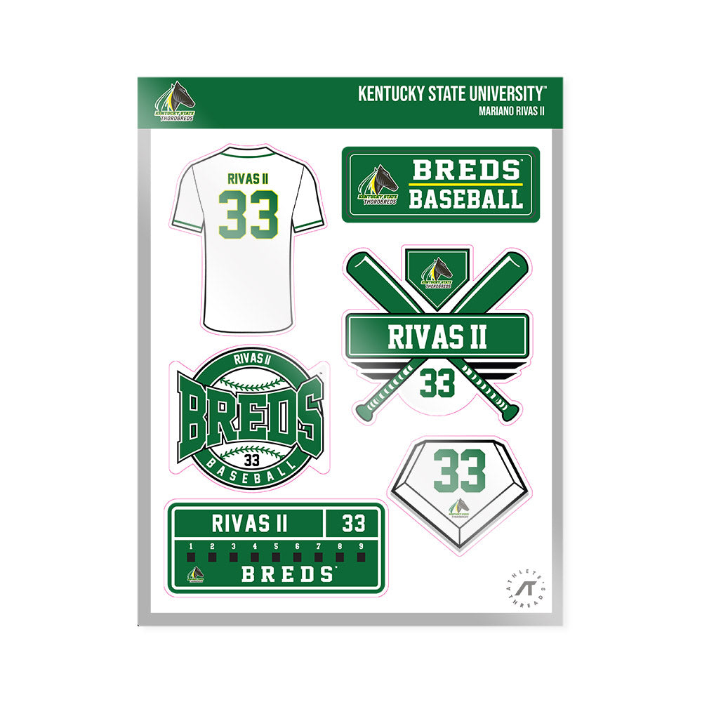 KYSU - NCAA Baseball : Mariano Rivas II - Sticker Sheet-0