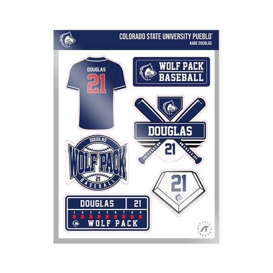 CSU Pueblo - NCAA Baseball : Kade Douglas - Sticker Sheet-0