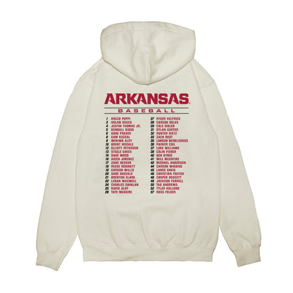Arkansas - NCAA Baseball : - Roster Premium Hooded Sweatshirt-1