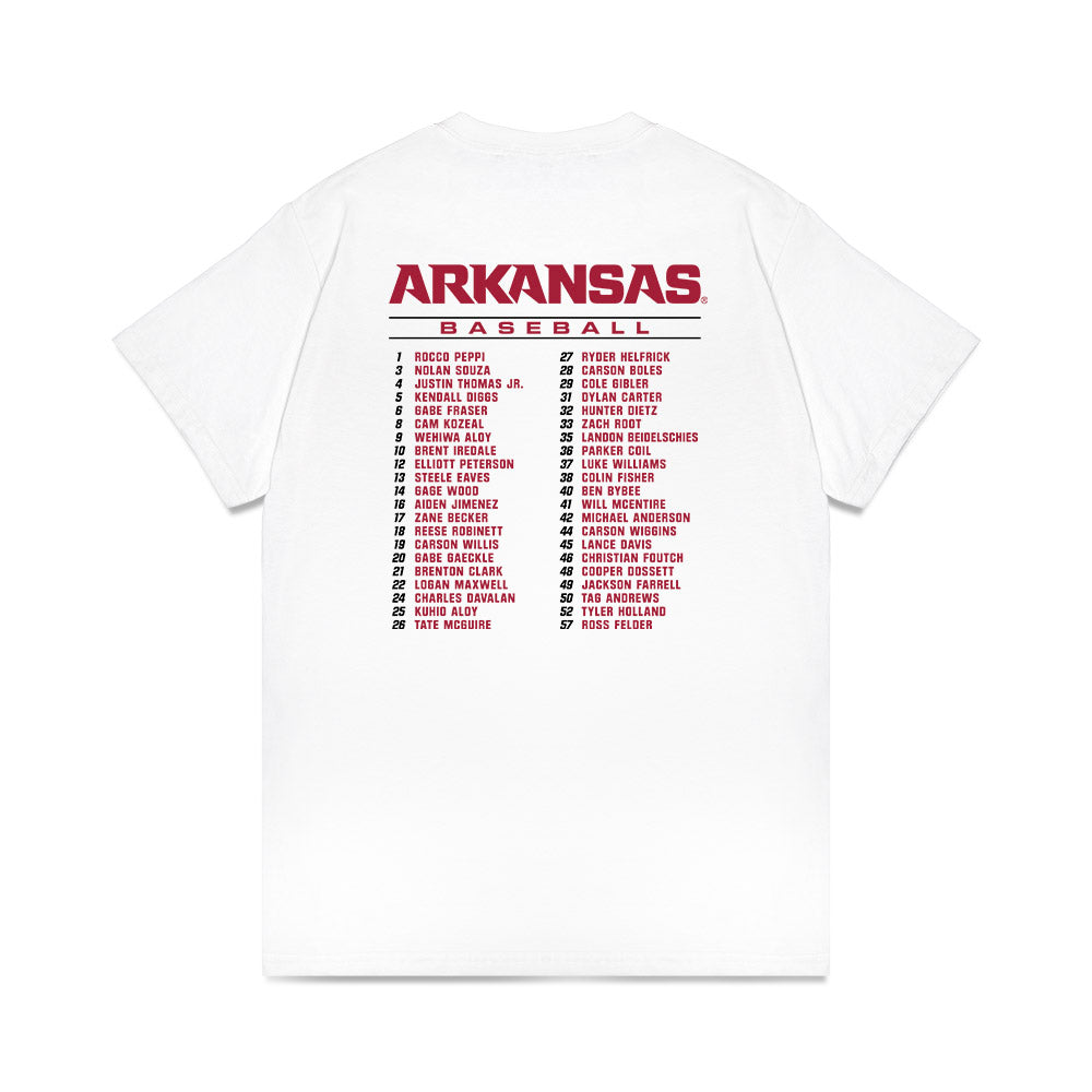 Arkansas - NCAA Baseball : - Roster Premium T-Shirt-1