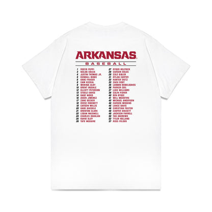 Arkansas - NCAA Baseball : - Roster Premium T-Shirt-1