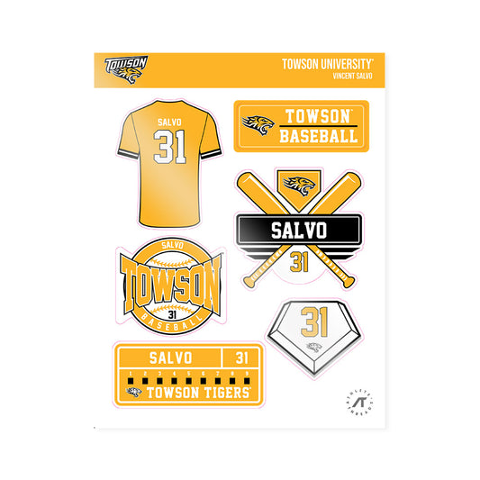 Towson - NCAA Baseball : Vincent Salvo - Sticker Sheet-0