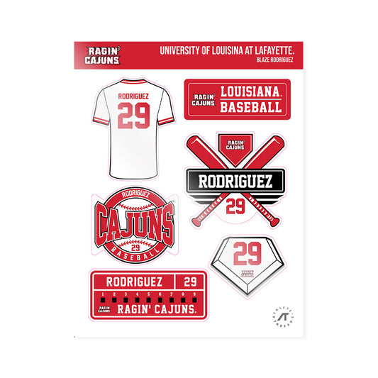 Louisiana - NCAA Baseball : Blaze Rodriguez - Sticker Sheet-0