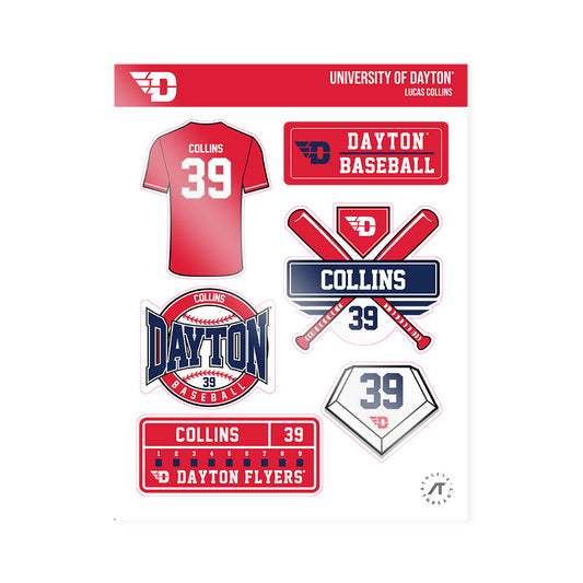 Dayton - NCAA Baseball : Lucas Collins - Sticker Sheet-0