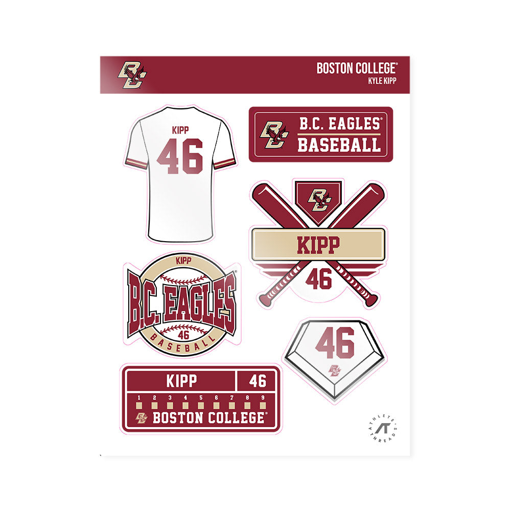 Boston College - NCAA Baseball : Kyle Kipp - Sticker Sheet-0