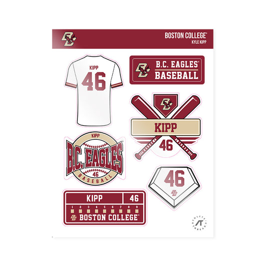 Boston College - NCAA Baseball : Kyle Kipp - Sticker Sheet-0
