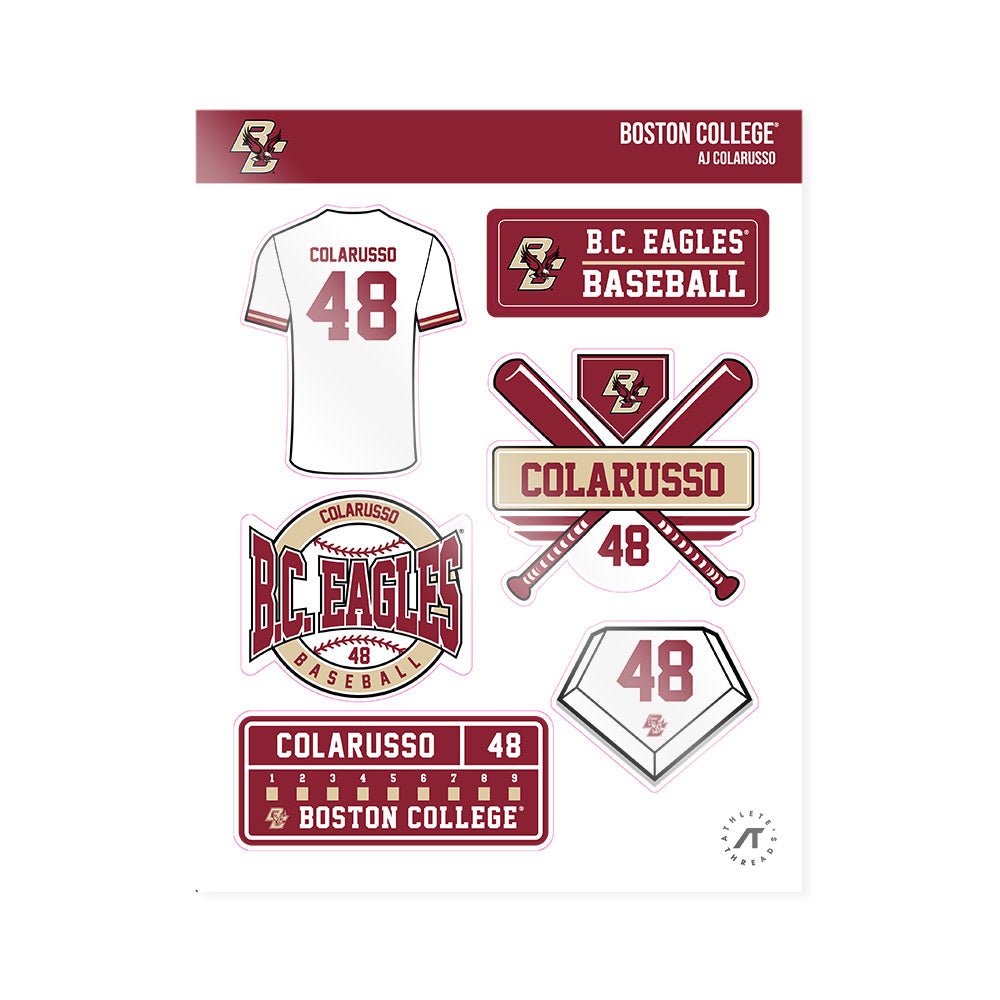 Boston College - NCAA Baseball : AJ Colarusso - Sticker Sheet-0