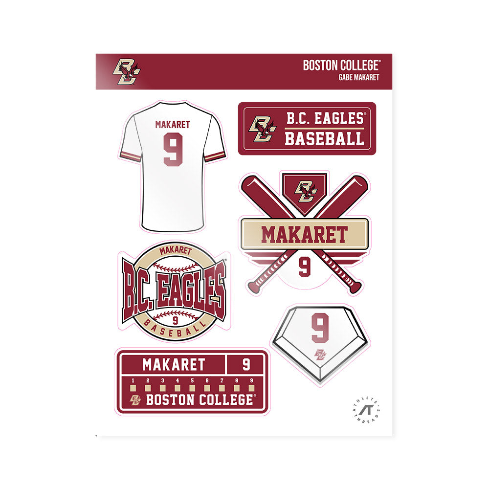 Boston College - NCAA Baseball : Gabe Makaret - Sticker Sheet-0