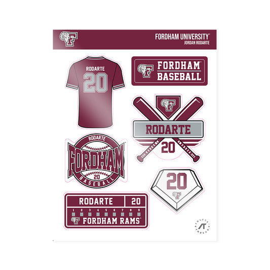 Fordham - NCAA Baseball : Jordan Rodarte - Sticker Sheet-0
