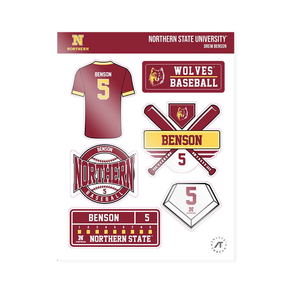 NSU - NCAA Baseball : Drew Benson - Sticker Sheet-0