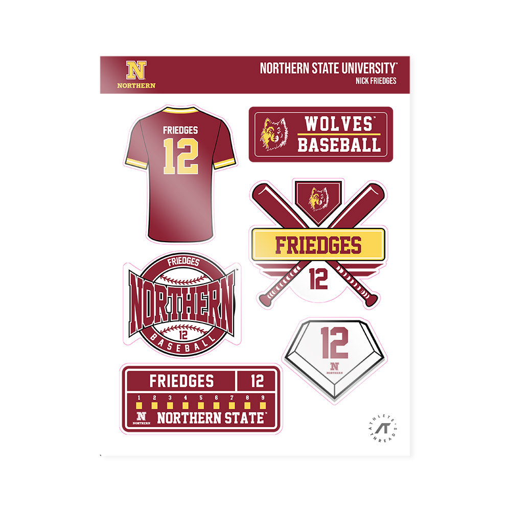 NSU - NCAA Baseball : Nick Friedges - Sticker Sheet-0