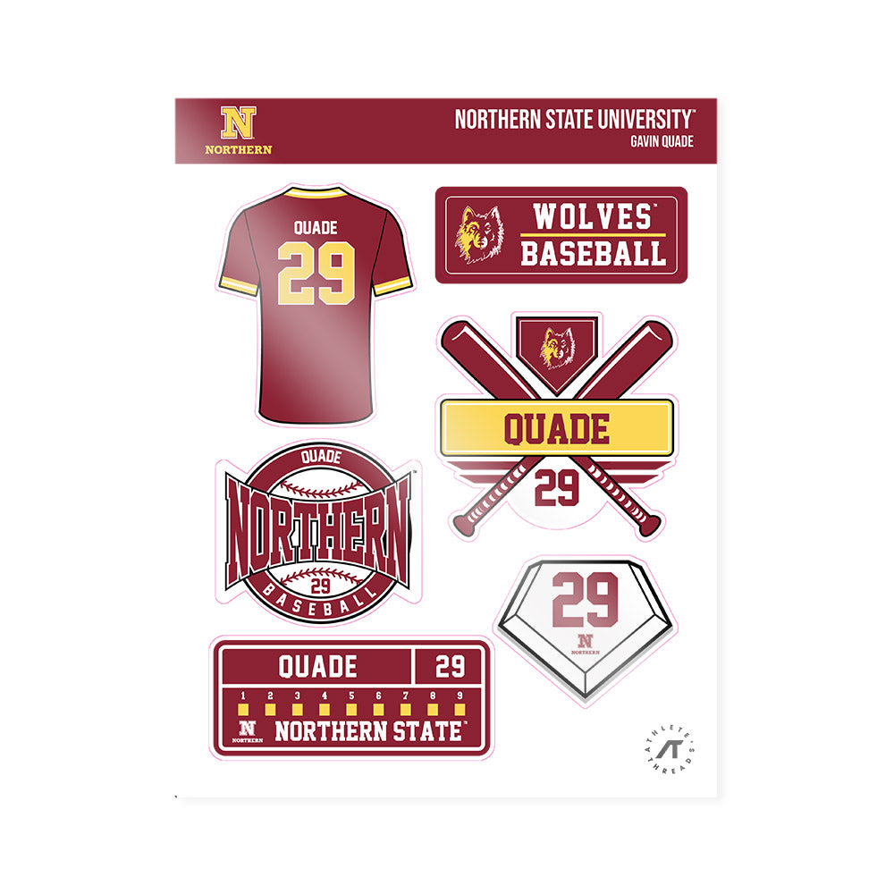NSU - NCAA Baseball : Gavin Quade - Sticker Sheet-0