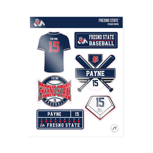Fresno State - NCAA Baseball : Ethan Payne - Sticker Sheet-0