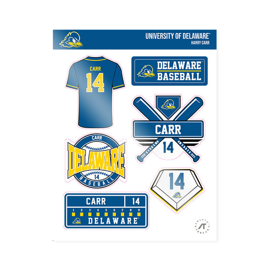 Delaware - NCAA Baseball : Harry Carr - Sticker Sheet-0