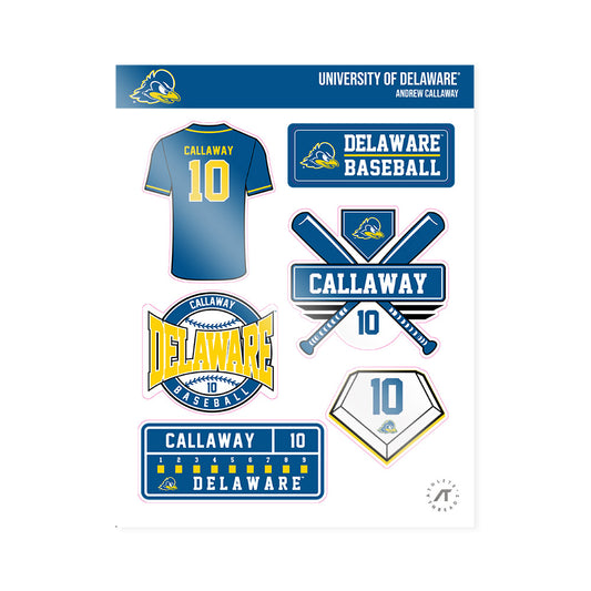 Delaware - NCAA Baseball : Andrew Callaway - Sticker Sheet-0