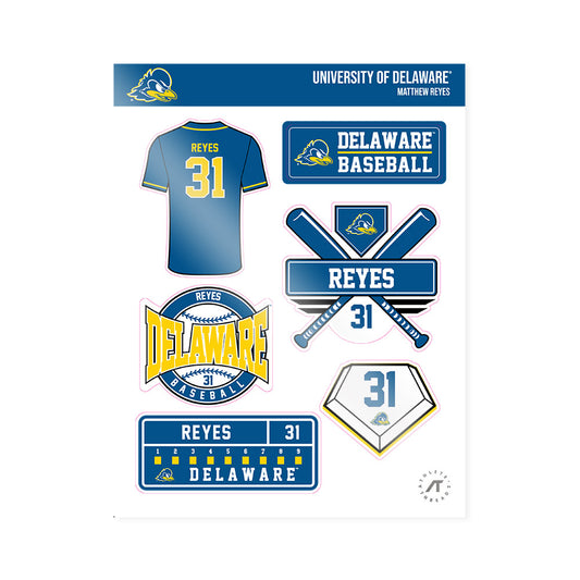 Delaware - NCAA Baseball : Matthew Reyes - Sticker Sheet-0