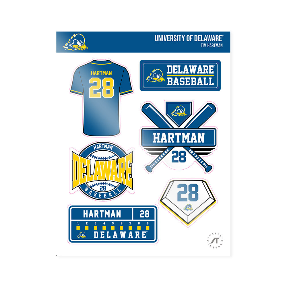 Delaware - NCAA Baseball : Tim Hartman - Sticker Sheet-0