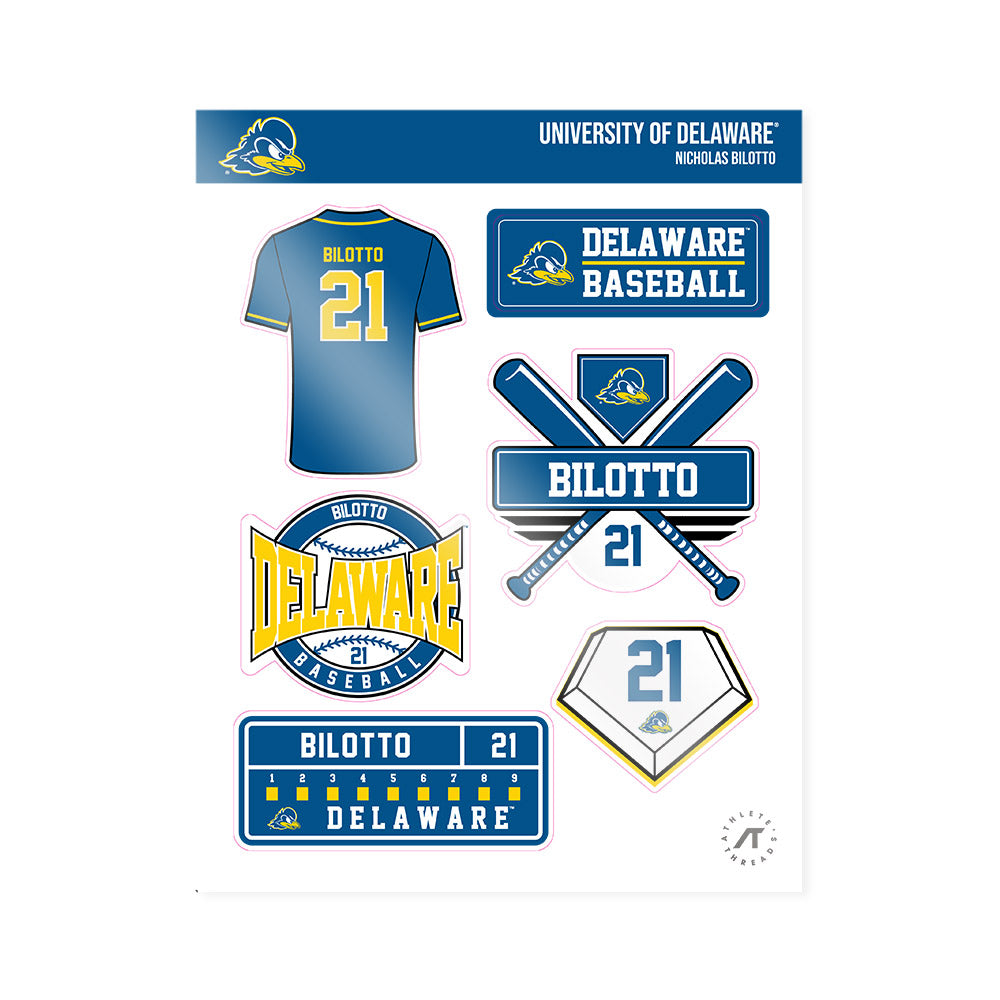 Delaware - NCAA Baseball : Nicholas Bilotto - Sticker Sheet-0