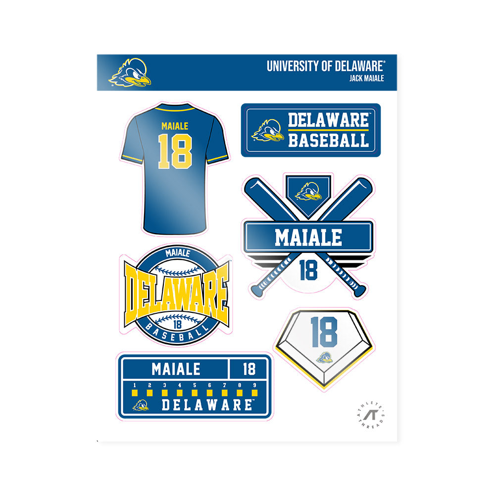 Delaware - NCAA Baseball : Jack Maiale - Sticker Sheet-0