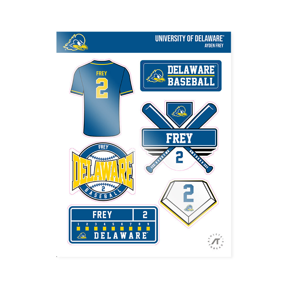 Delaware - NCAA Baseball : Ayden Frey - Sticker Sheet-0