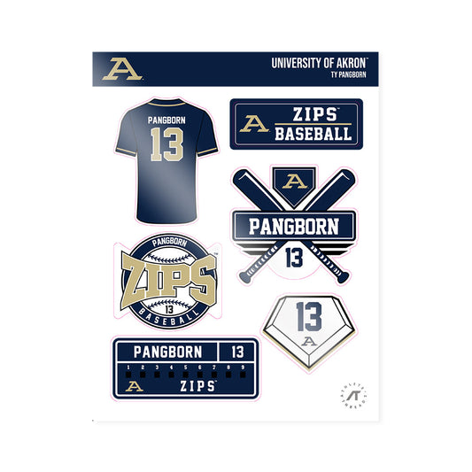 Akron - NCAA Baseball : Ty Pangborn - Sticker Sheet-0