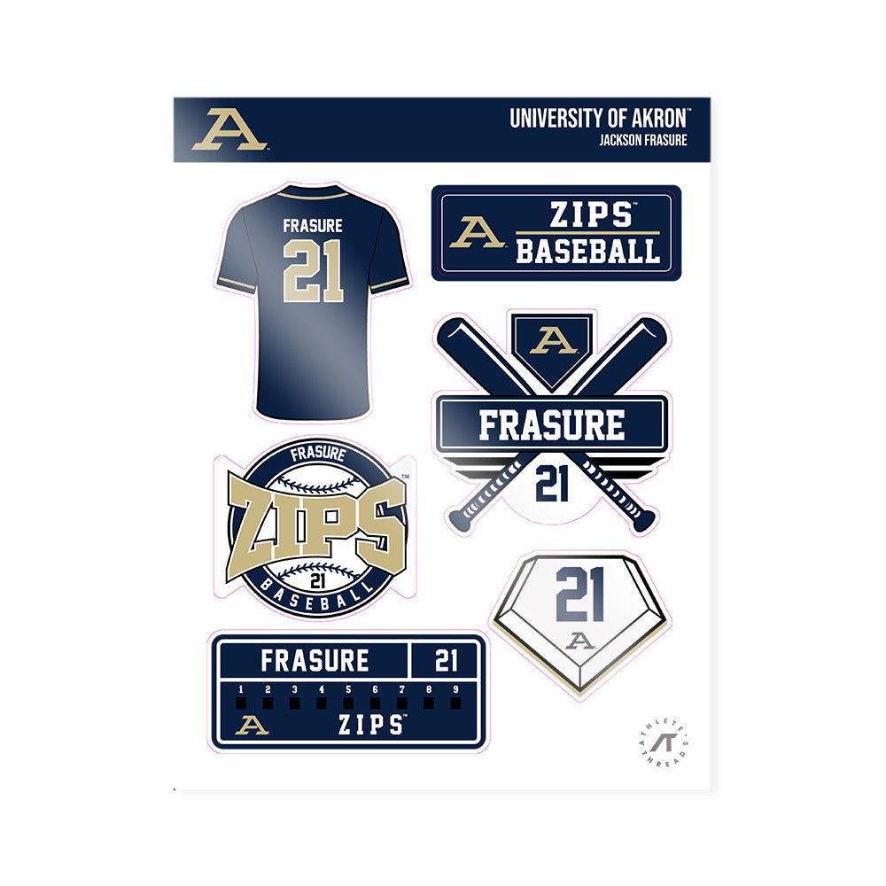 Akron - NCAA Baseball : Jackson Frasure - Sticker Sheet-0