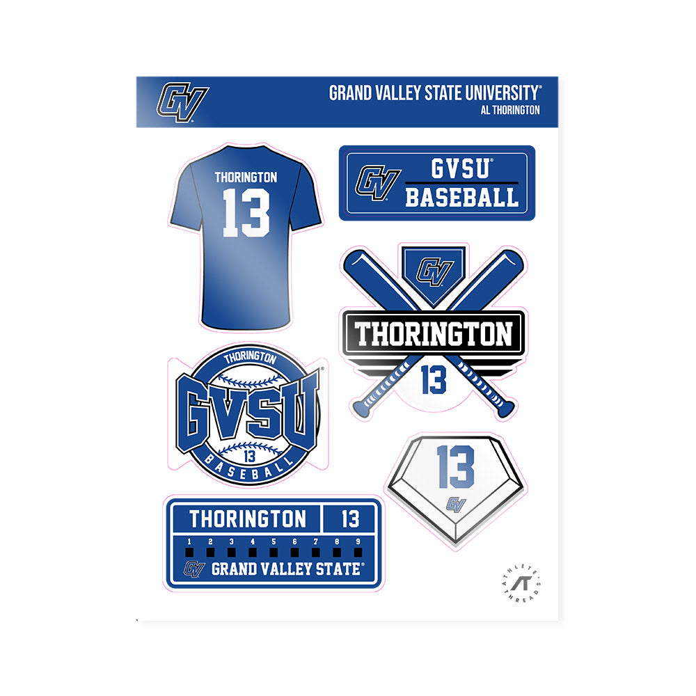 Grand Valley - NCAA Baseball : Al Thorington - Sticker Sheet-0