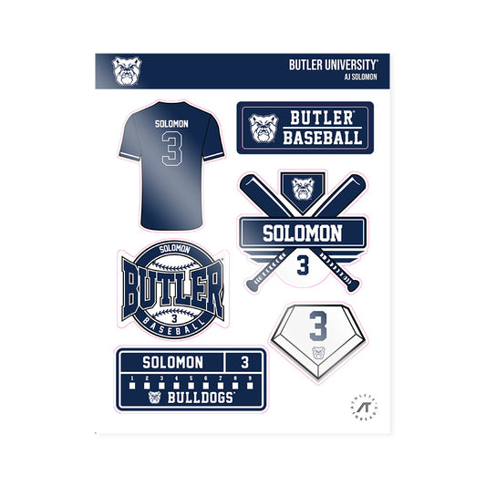 BU - NCAA Baseball : AJ Solomon - Sticker Sheet-0