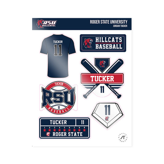 RSU - NCAA Baseball : Jordan Tucker - Sticker Sheet-0