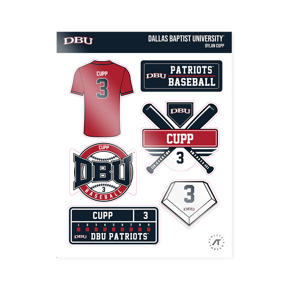 Dallas Baptist - NCAA Baseball : Dylan Cupp - Sticker Sheet-0