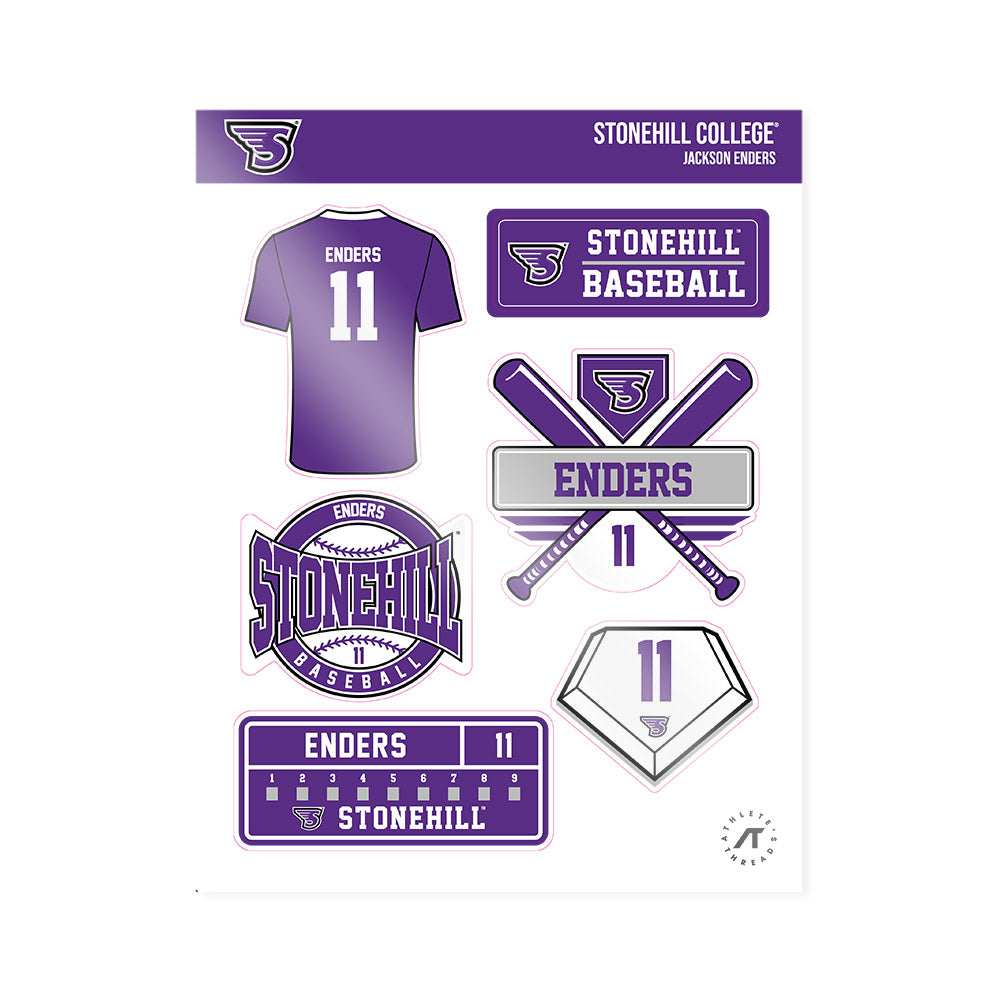 Stonehill - NCAA Baseball : Jackson Enders - Sticker Sheet-0