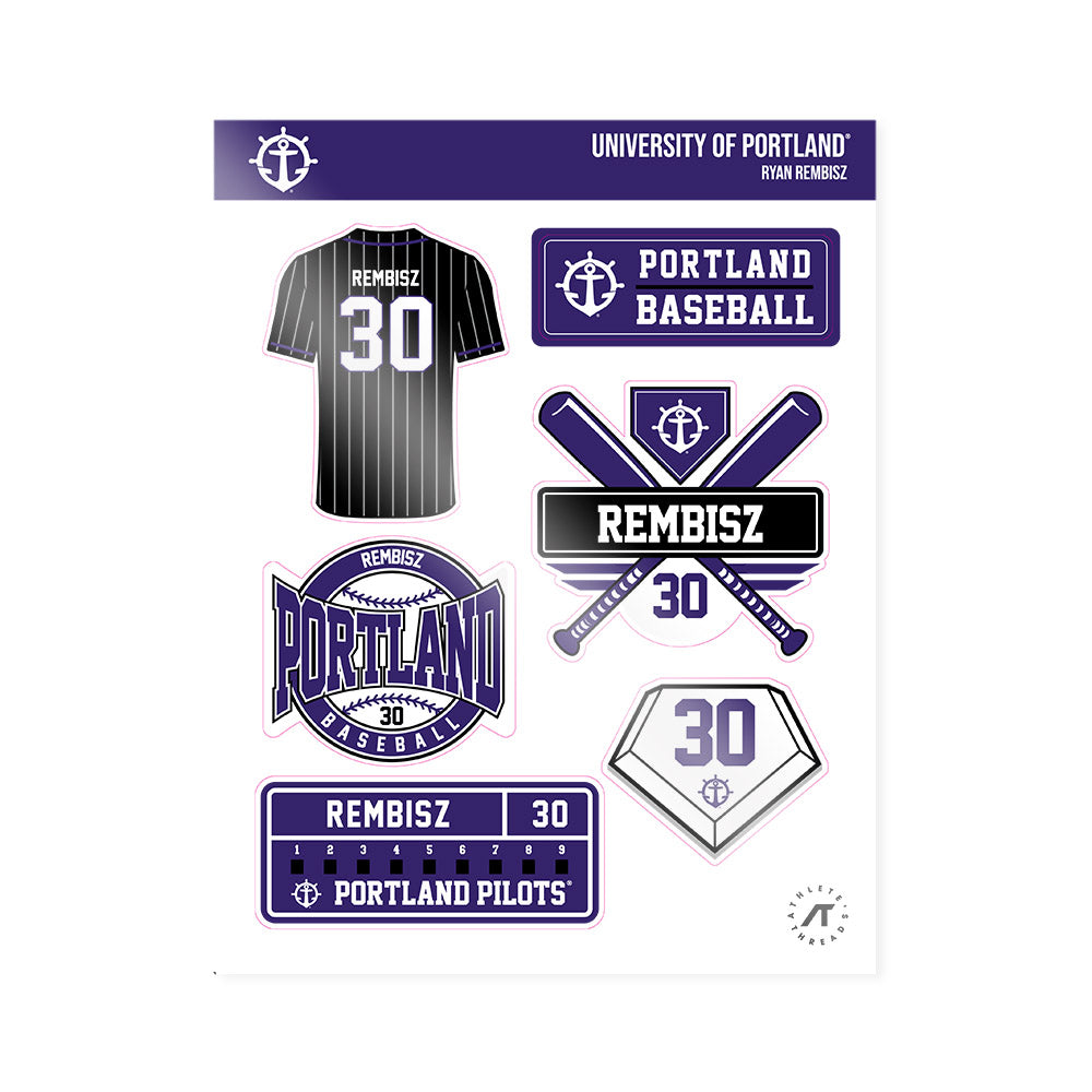 Portland - NCAA Baseball : Ryan Rembisz - Sticker Sheet-0