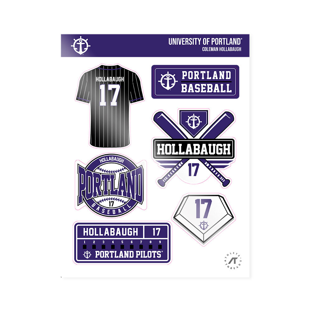 Portland - NCAA Baseball : Coleman Hollabaugh - Sticker Sheet-0