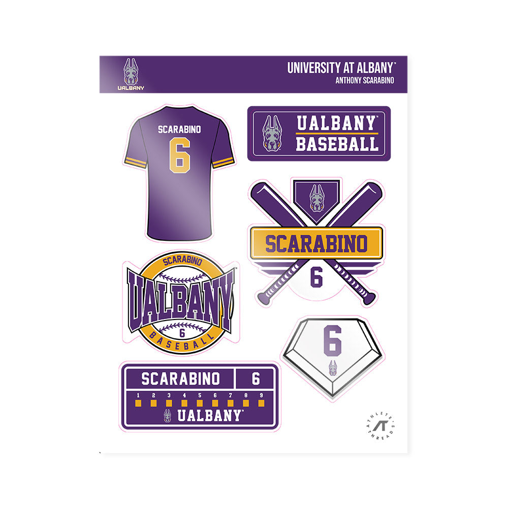 Albany - NCAA Baseball : Anthony Scarabino - Sticker Sheet-0