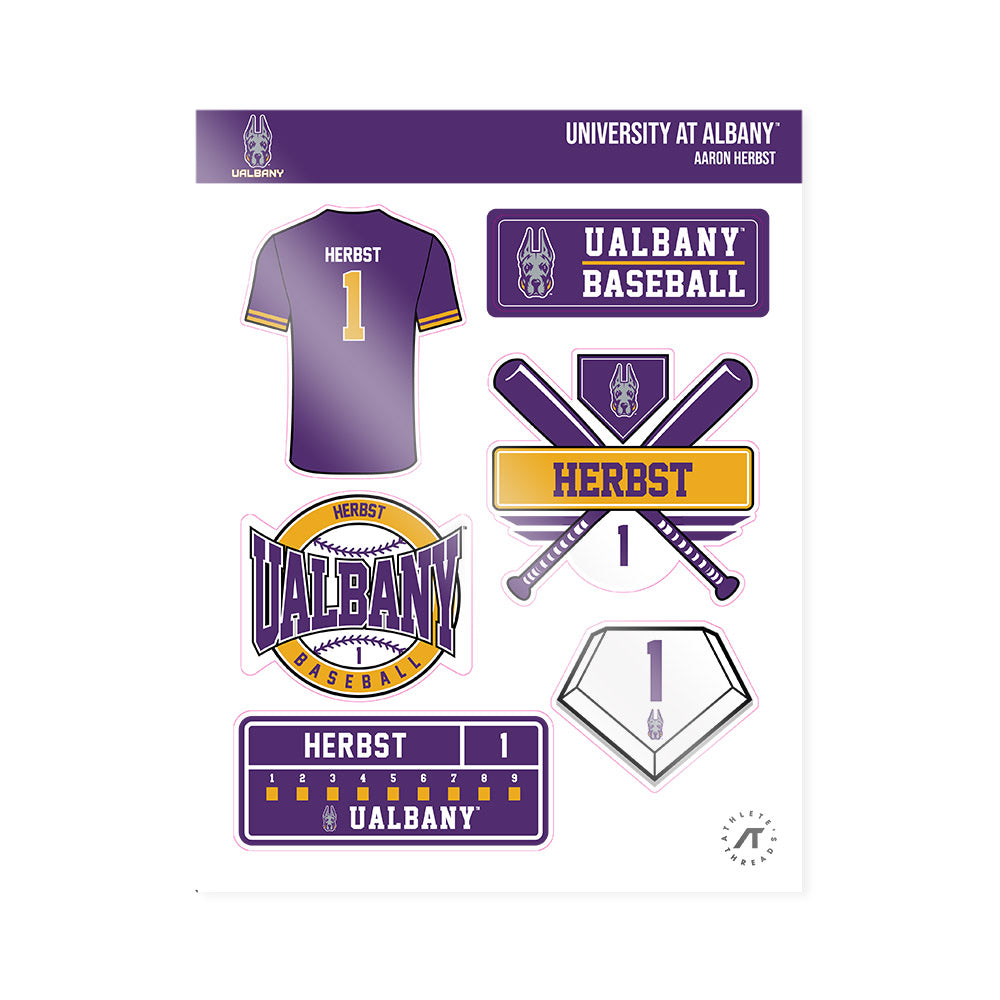 Albany - NCAA Baseball : Aaron Herbst - Sticker Sheet-0