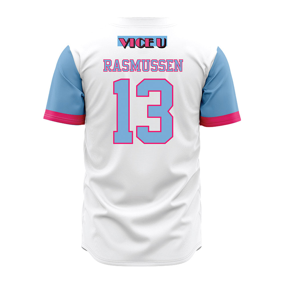 FIU - NCAA Baseball : Cooper Rasmussen - Miami Vice Jersey-1