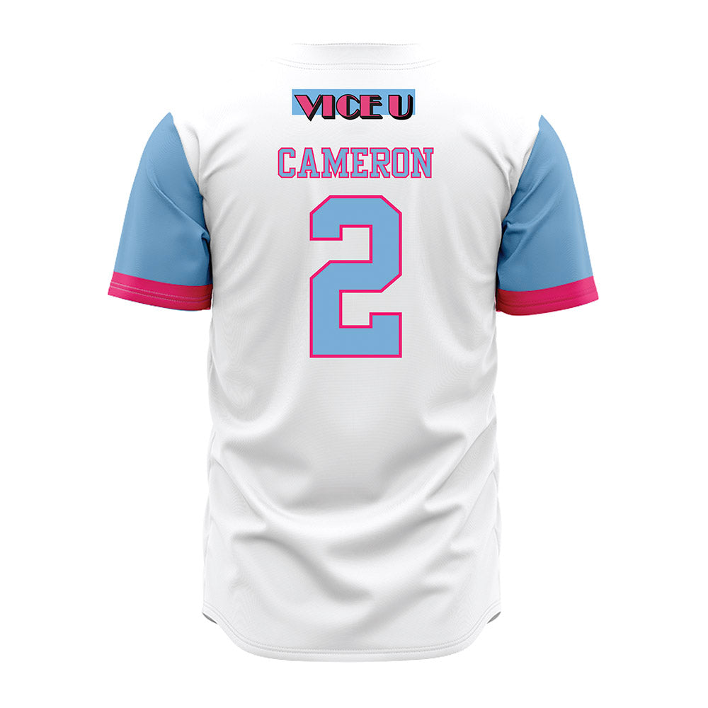 FIU - NCAA Baseball : Tracen Cameron - Miami Vice Jersey-1
