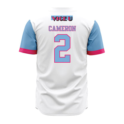 FIU - NCAA Baseball : Tracen Cameron - Miami Vice Jersey-1