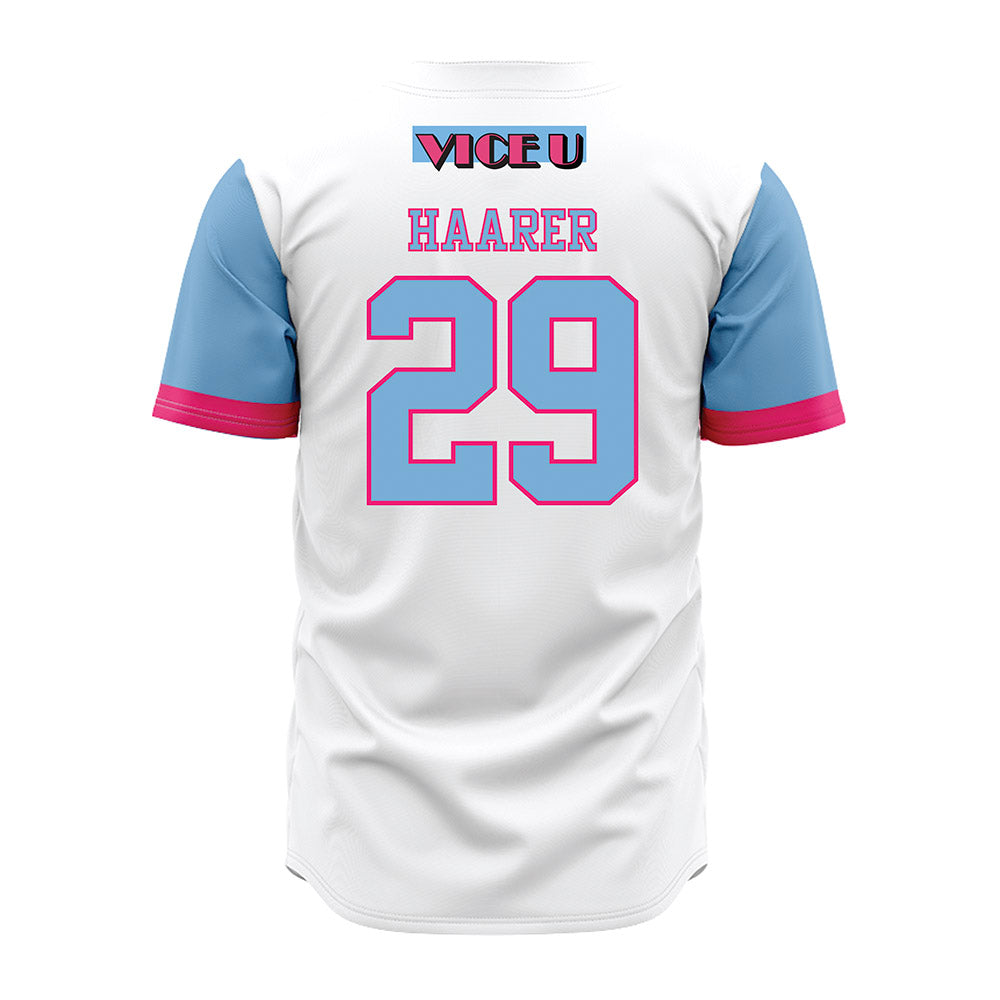FIU - NCAA Baseball : Toby Haarer - Miami Vice Jersey-1