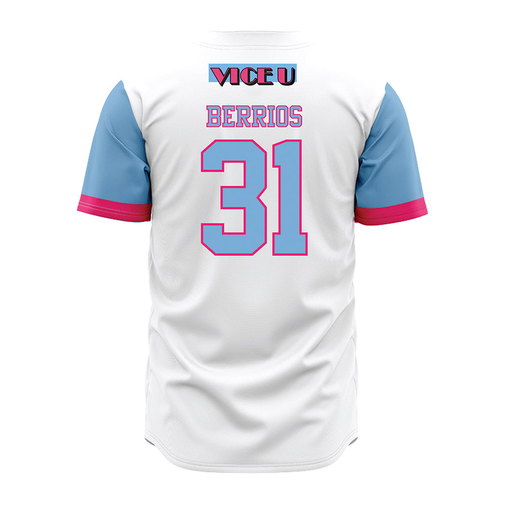 FIU - NCAA Baseball : Sebastian Berrios - Miami Vice Jersey-1